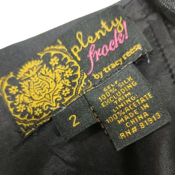 TRACY REESE PLENTY FROCK Silk Black Dress - Picture 10 of 10